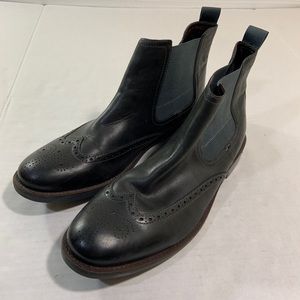 Clark’s Wingtip Black Leather Boots 13